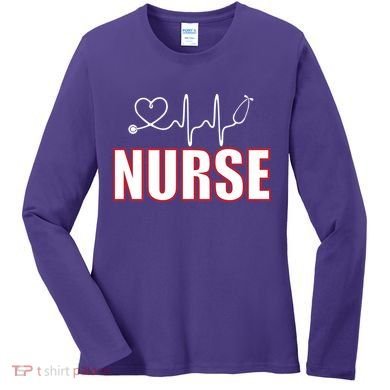 Nurse Heartbeat Logo Women's Long Sleeve Shirt