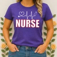 Nurse Heartbeat Logo Women's T-Shirt thumb 2