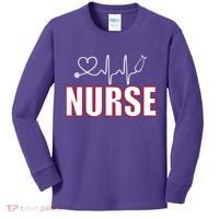Nurse Heartbeat Logo Kids Long Sleeve Shirt thumb 0