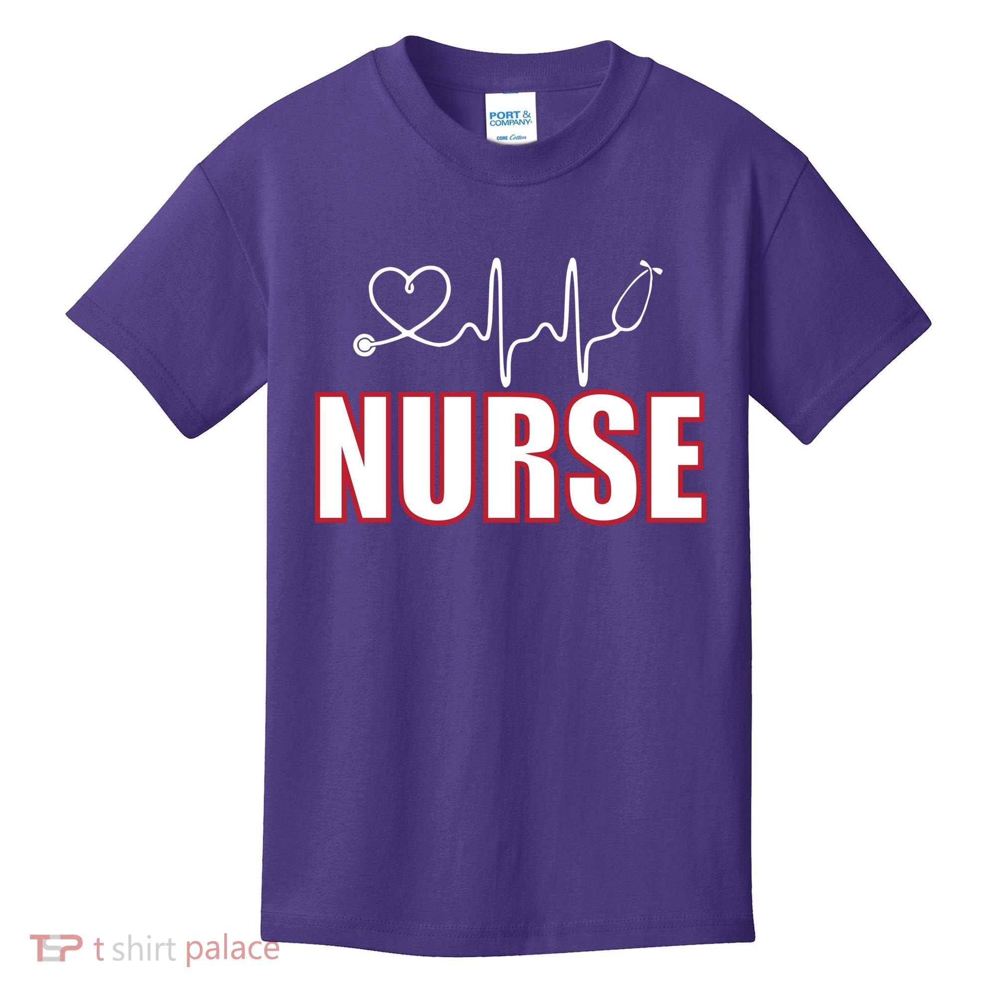 Nurse Heartbeat Logo Kids T-Shirt
