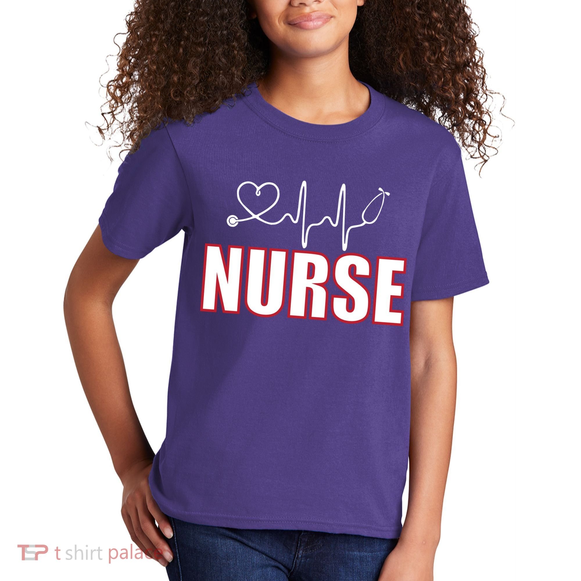 Nurse Heartbeat Logo Kids T-Shirt