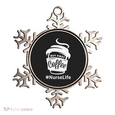 Nurse Life Coffee First Ornament