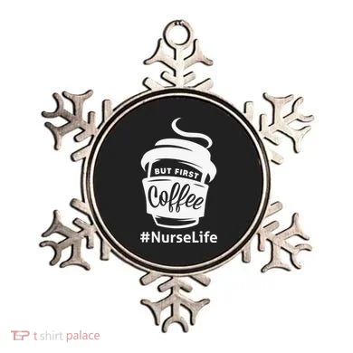 Nurse Life Coffee First Ornament