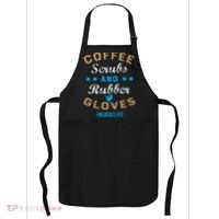 Nurse Life Coffee Scrubs and Rubber Gloves Apron thumb 0