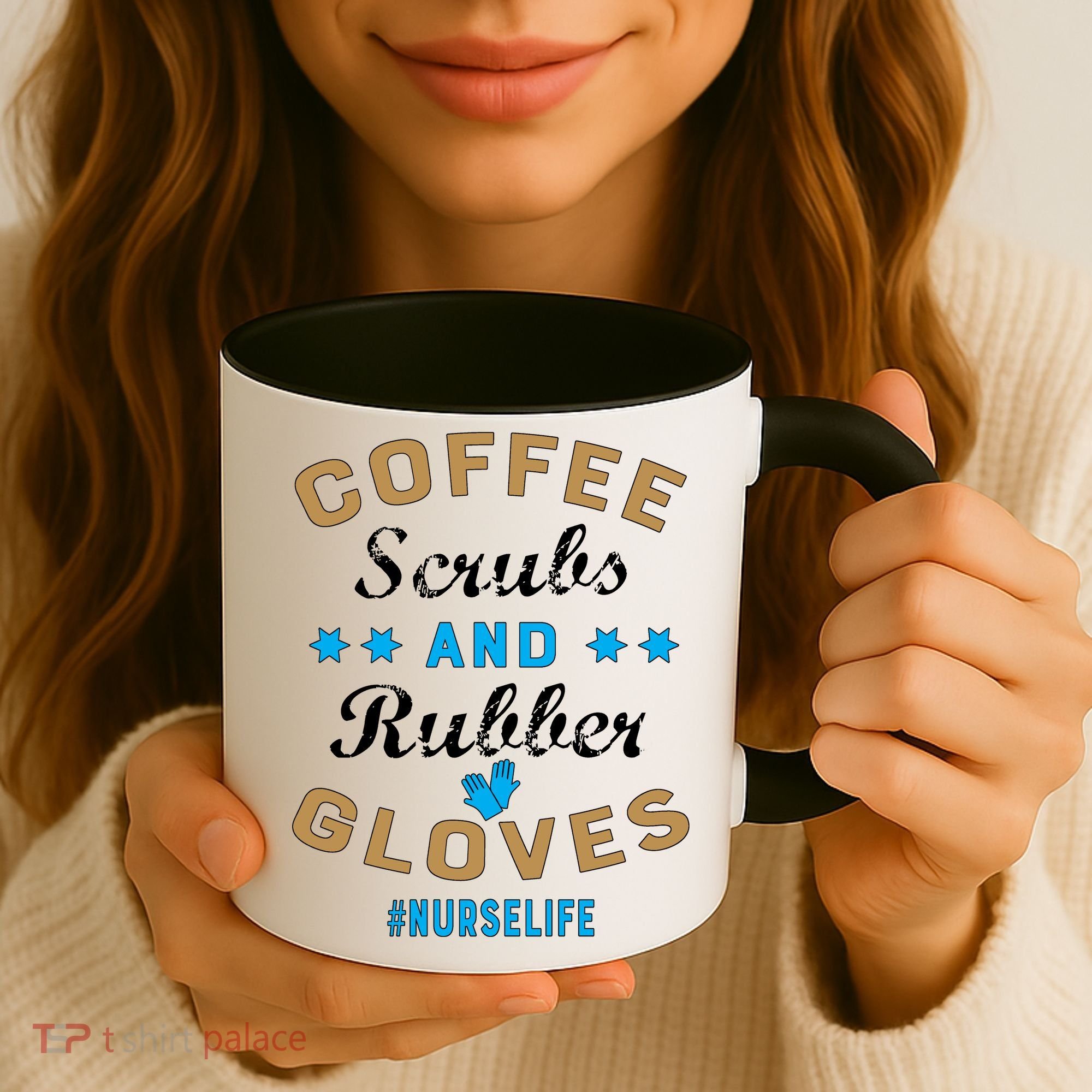 Nurse Life Coffee Scrubs and Rubber Gloves Coffee Mug