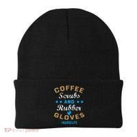 Nurse Life Coffee Scrubs and Rubber Gloves Beanie thumb 0