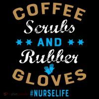 Nurse Life Coffee Scrubs and Rubber Gloves Women's Hoodie thumb 2