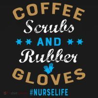 Nurse Life Coffee Scrubs and Rubber Gloves Mousepad thumb 1