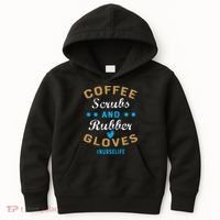 Nurse Life Coffee Scrubs and Rubber Gloves Kids Hoodie thumb 0