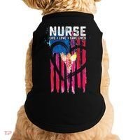 Nurse Live Love Save Lives Flag  Doggie Tank thumb 0