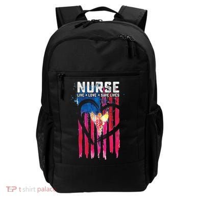 Nurse Live Love Save Lives Flag  Backpack