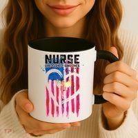 Nurse Live Love Save Lives Flag  Coffee Mug thumb 3