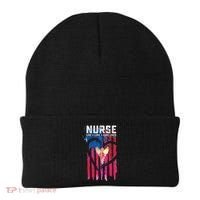 Nurse Live Love Save Lives Flag  Beanie thumb 0