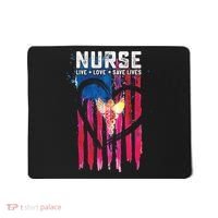 Nurse Live Love Save Lives Flag  Mousepad thumb 0