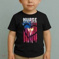 Nurse Live Love Save Lives Flag  Toddler T-Shirt thumb 2