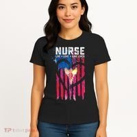Nurse Live Love Save Lives Flag  Women's T-Shirt thumb 4