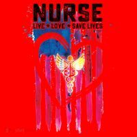 Nurse Live Love Save Lives Flag  Santa Hat thumb 1