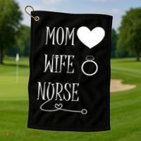 Nurse Mom Golf Towel thumb 1