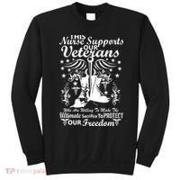 Nurse Supports Our Veterans Sweatshirt thumb 0