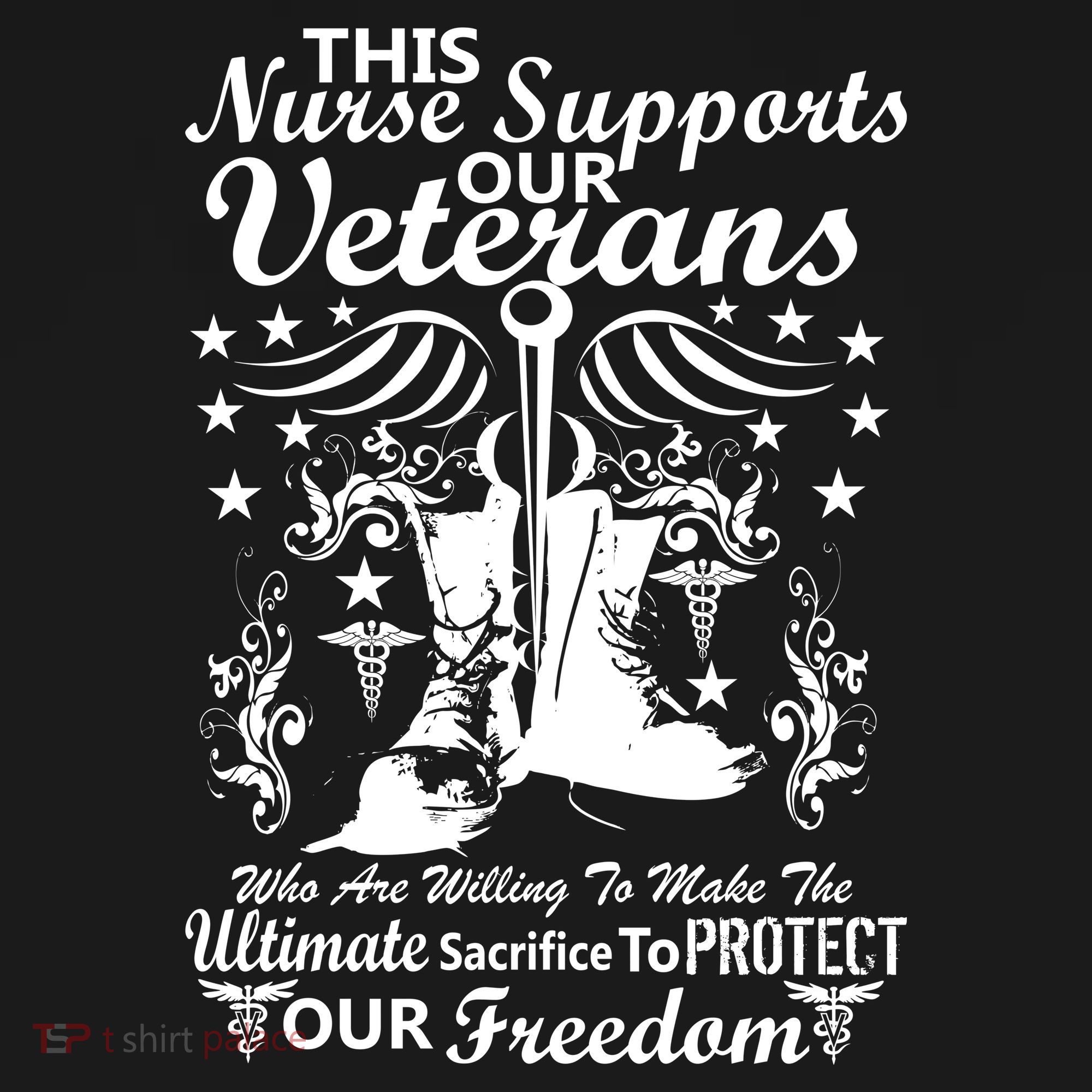 Nurse Supports Our Veterans Bucket Hat