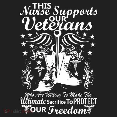 Nurse Supports Our Veterans Crop Fleece Hoodie