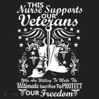 Nurse Supports Our Veterans Tumbler thumb 3