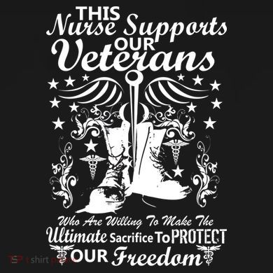 Nurse Supports Our Veterans Ornament
