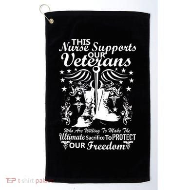 Nurse Supports Our Veterans Golf Towel