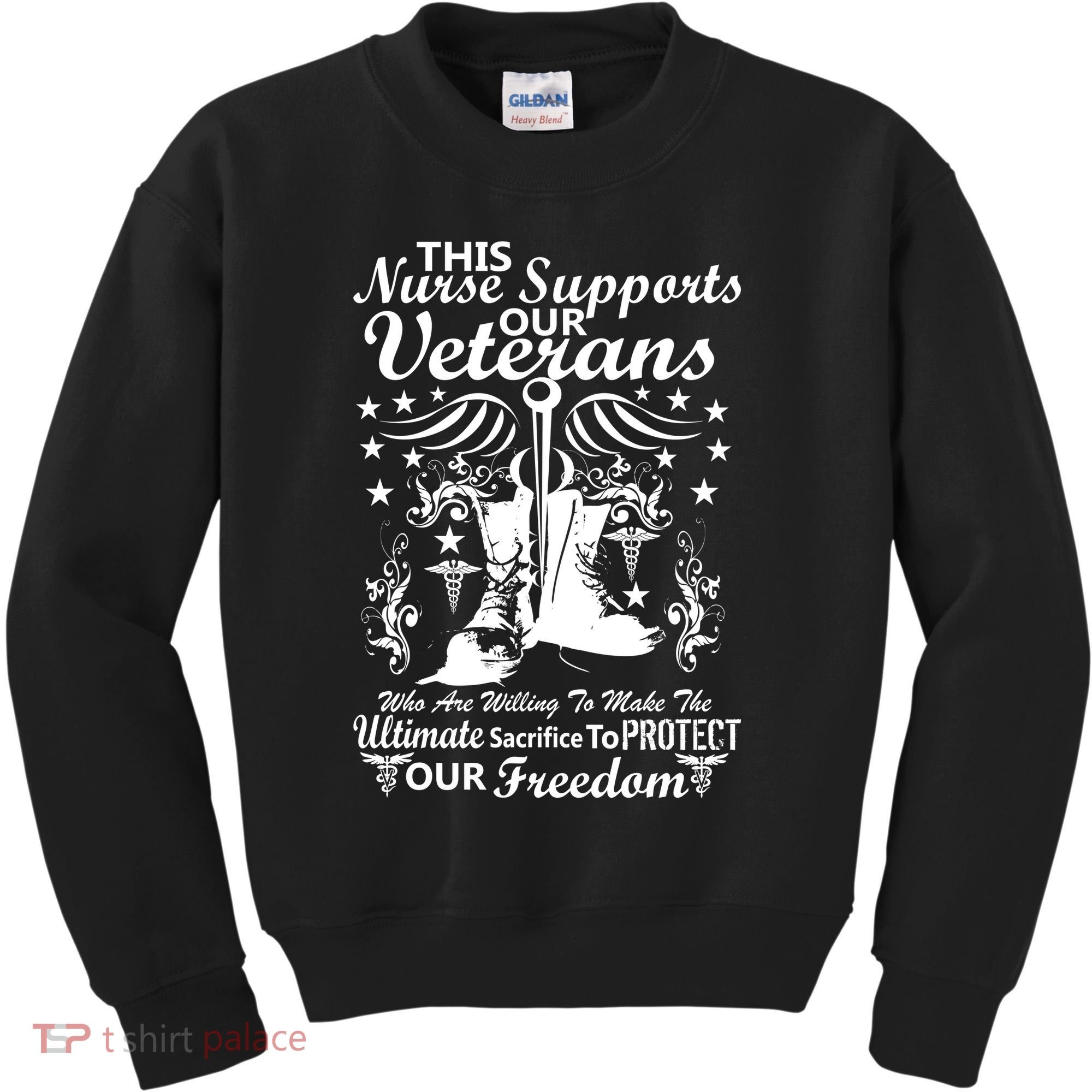 Nurse Supports Our Veterans Kids Sweatshirt
