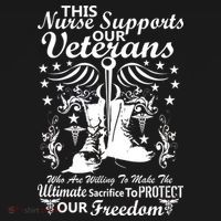 Nurse Supports Our Veterans Tote Bag thumb 4