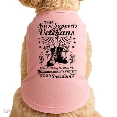 Nurse Supports Our Veterans Doggie Tank