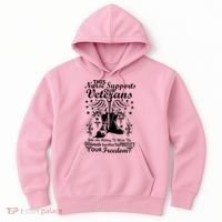 Nurse Supports Our Veterans Hoodie thumb 0