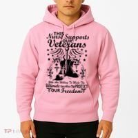 Nurse Supports Our Veterans Hoodie thumb 2