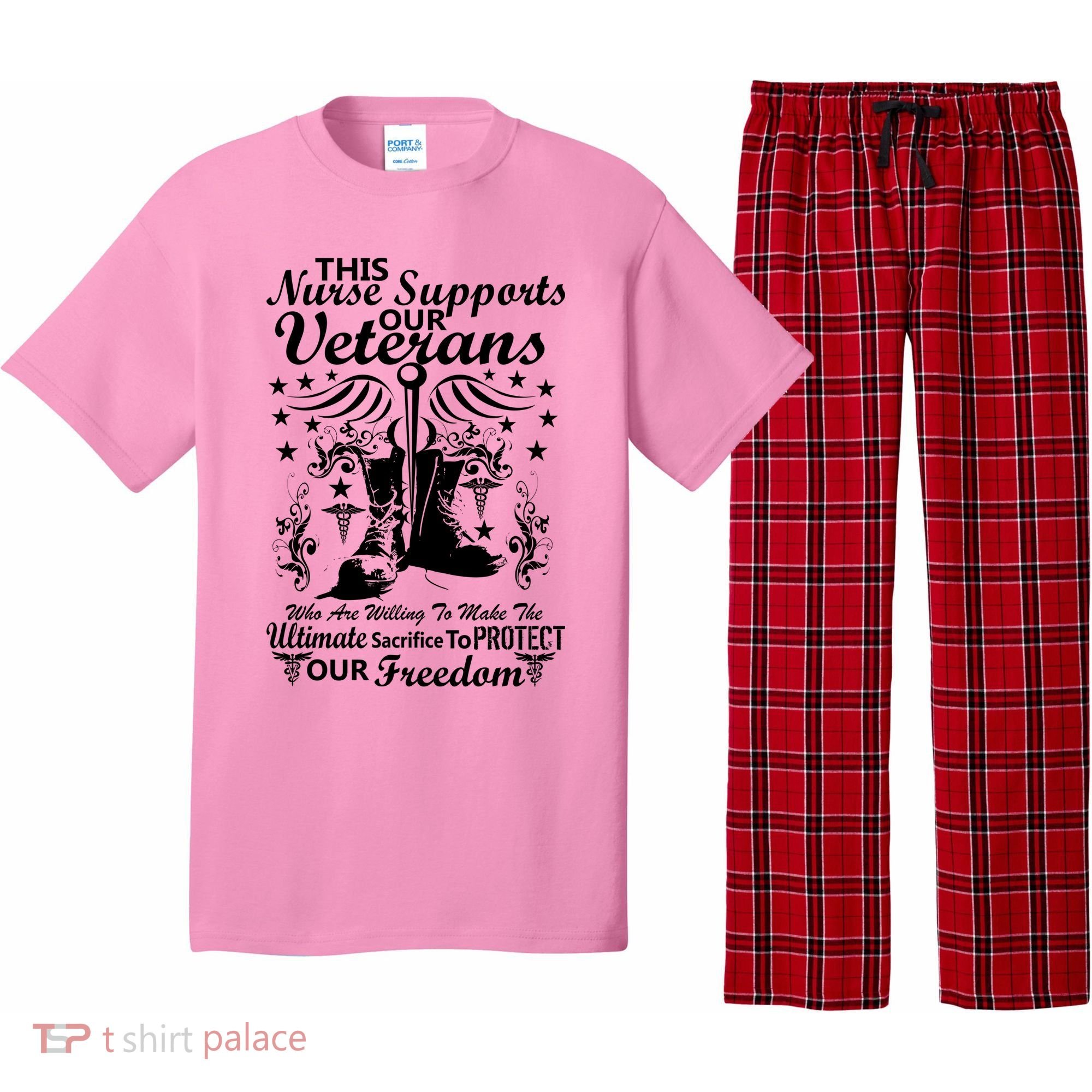 Nurse Supports Our Veterans Pajama Set
