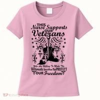 Nurse Supports Our Veterans Women's T-Shirt thumb 0