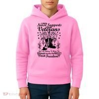 Nurse Supports Our Veterans Kids Hoodie thumb 4