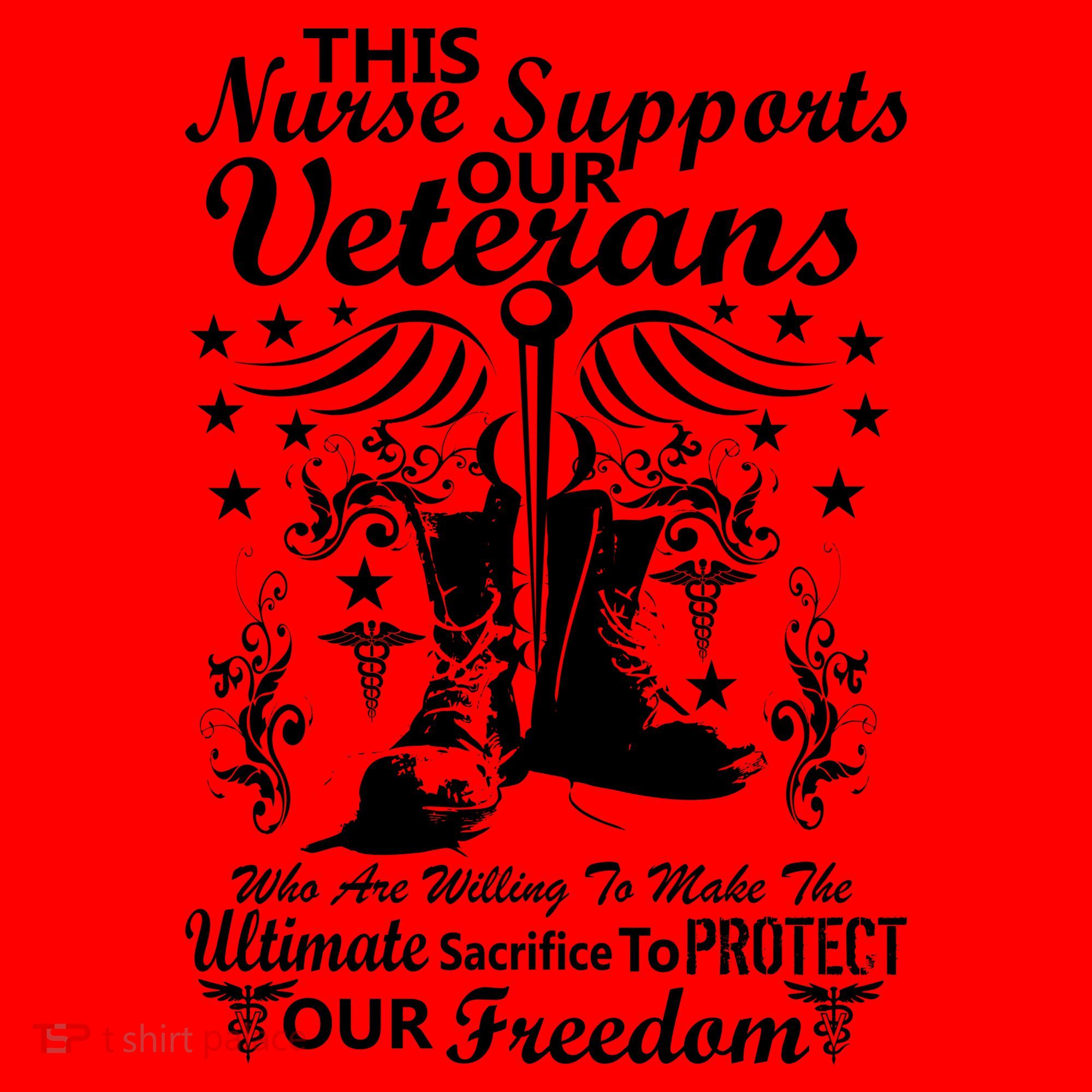 Nurse Supports Our Veterans Santa Hat