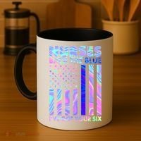 Nurses Back the Blue I've Got Your Six US Flag Coffee Mug thumb 4