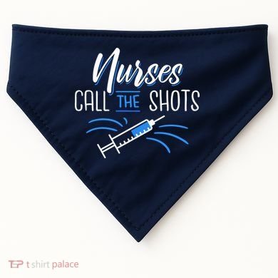 Nurses Call The Shots USA-Made Doggie Bandana