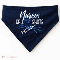 Nurses Call The Shots USA-Made Doggie Bandana thumb 0