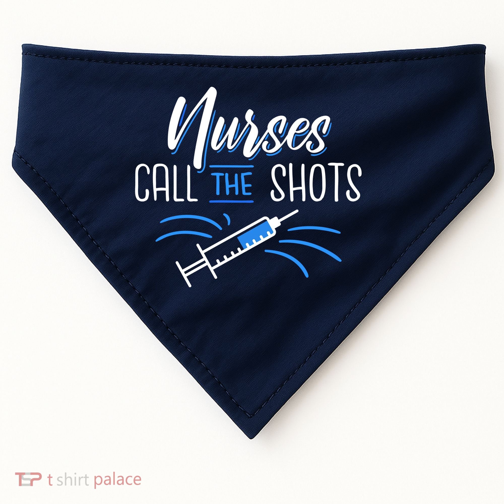 Nurses Call The Shots USA-Made Doggie Bandana