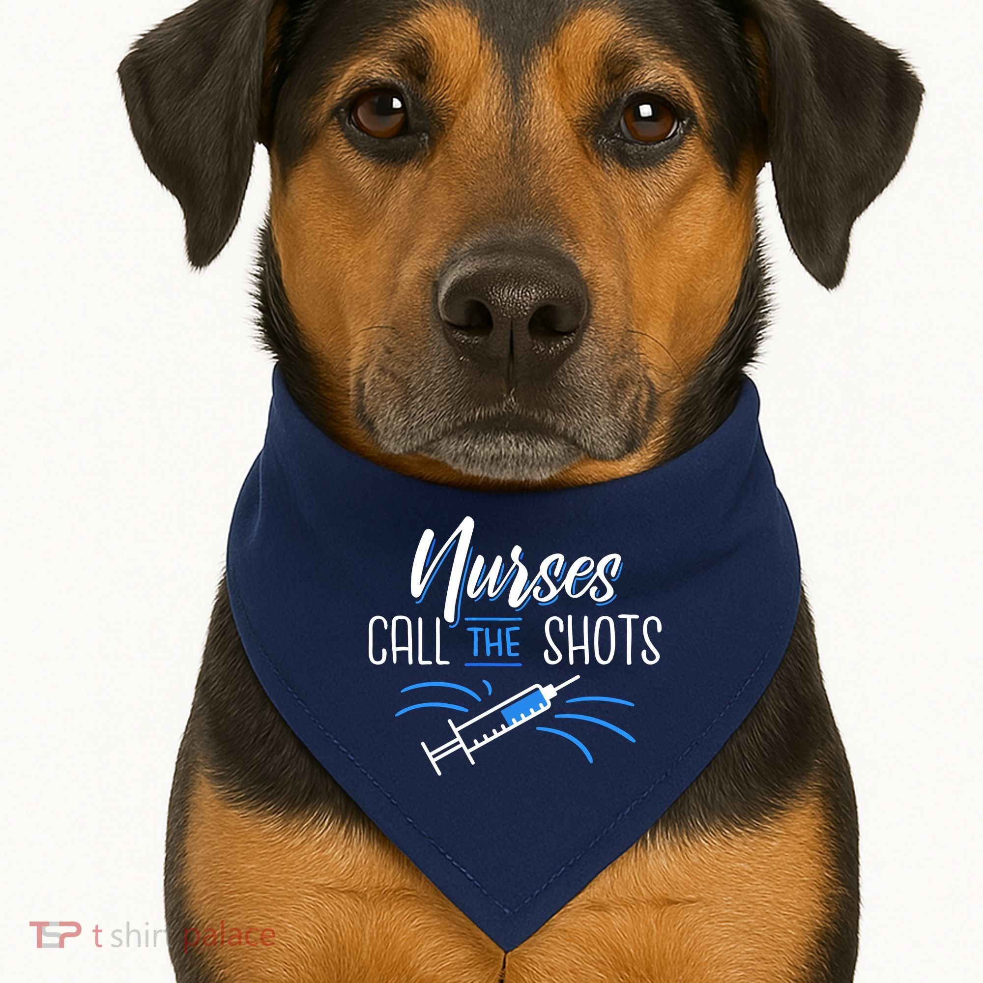 Nurses Call The Shots USA-Made Doggie Bandana