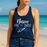 Nurses Call The Shots Women's Tank Top thumb 2