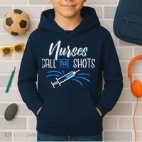 Nurses Call The Shots Kids Hoodie thumb 2