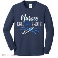 Nurses Call The Shots Kids Long Sleeve Shirt thumb 0