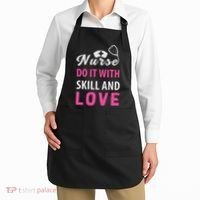 Nurses Do It With Skill And Love Apron thumb 2