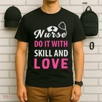 Nurses Do It With Skill And Love T-Shirt thumb 6