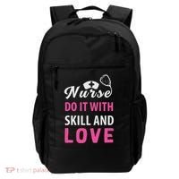 Nurses Do It With Skill And Love Backpack thumb 0