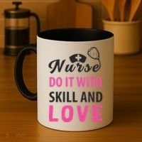 Nurses Do It With Skill And Love Coffee Mug thumb 4