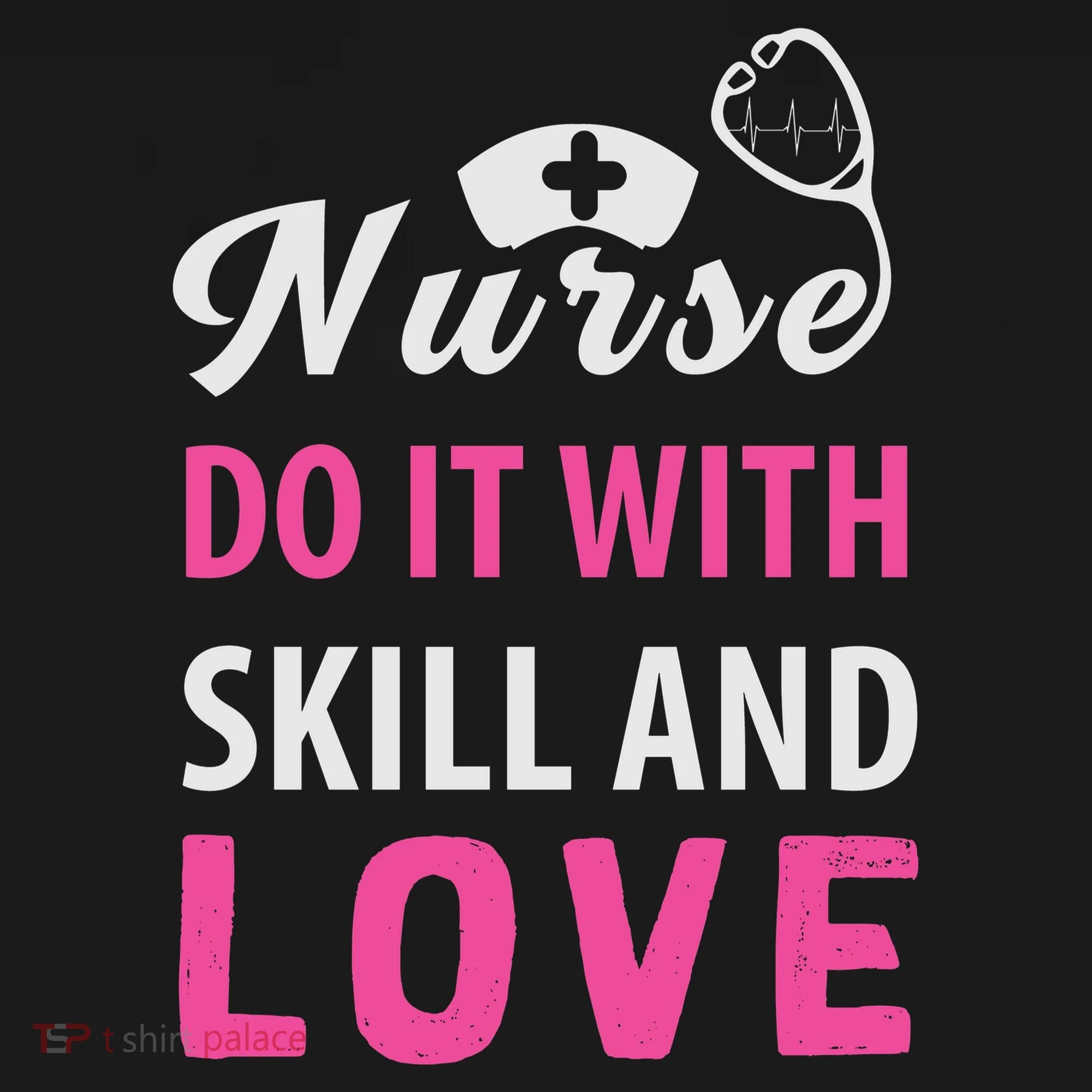 Nurses Do It With Skill And Love Kids Hoodie